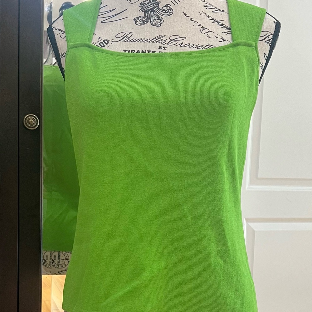 Green Sleeveless Top